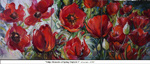 Tulips-Memories of Spring-Triptych-1, Oil on Canvas